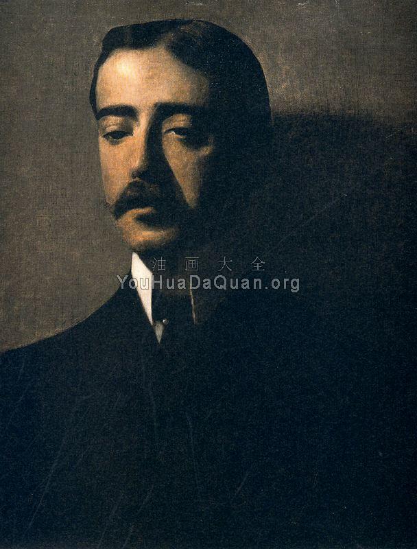 Portrait Daniel Jacobson Salter - 威尔汉姆·哈莫修依